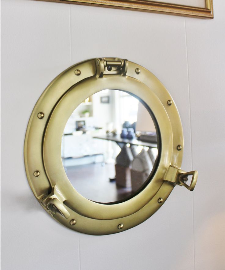 Brass Porthole Mirror, 11