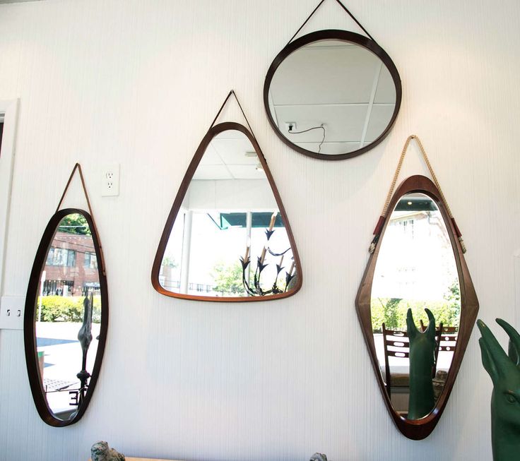 Set of Four Wood Italian Mirrors 2