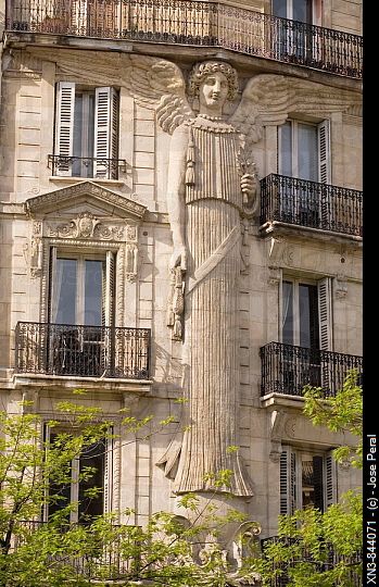 Decorated building Paris, France