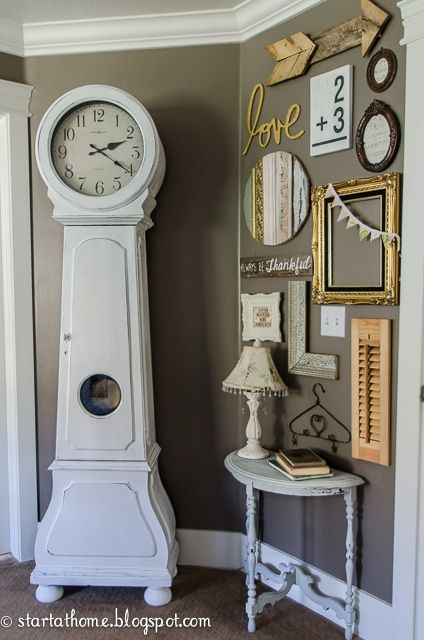 DIY Painted Clock and a Gallery Wall