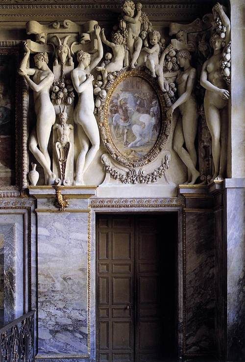 Francesco Primaticcio (1540 - 1570) Royal Staircase (detail) 1535 Apartments of ...