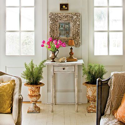 living area in a New Orleans home featured in Southern Living magazine...