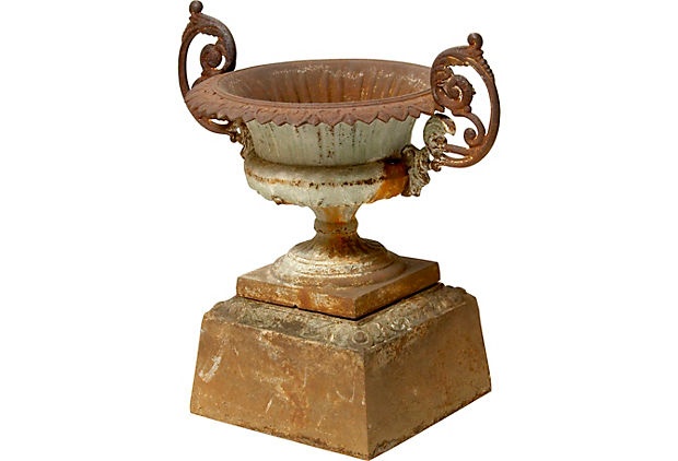 Love this...French Cast Iron Urn, C.1870...