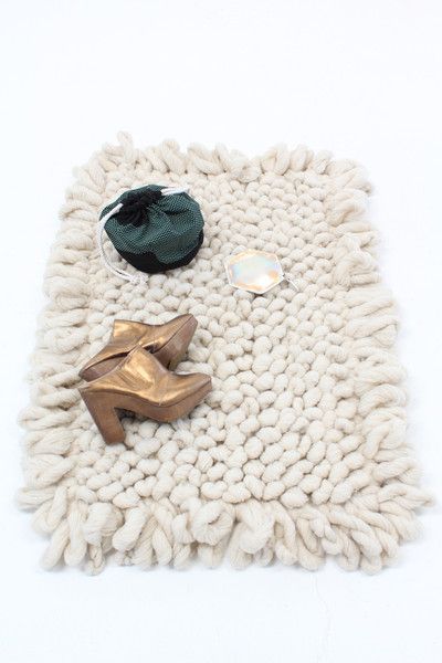 Hand-loomed and woven bouclé pile rugs, 100% virgin earth friendly wool in a ch...