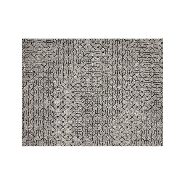 Rhea Graphite Grey Wool-Blend 9'x12' Rug