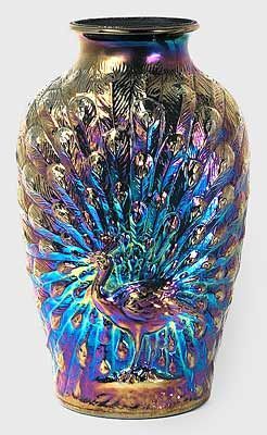 A nice shiny peacock vase...