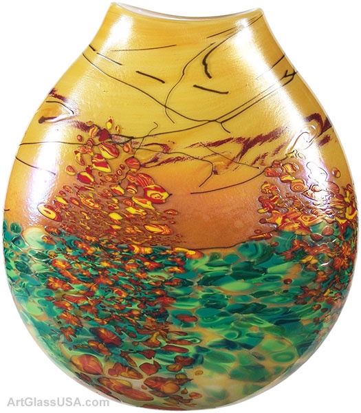 Sedona Pouch vase by Heather and John Fields