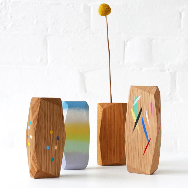 Stampel handmade wooden vases | Boom Gallery