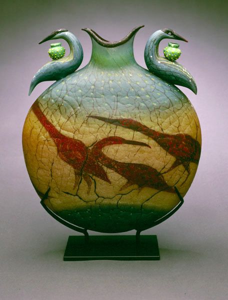 William Morris • Elegant Blown Glass Sculptures...