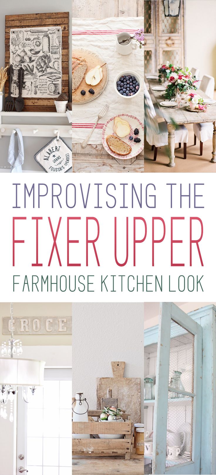 The Fixer Upper Farmhouse Kitchen Look