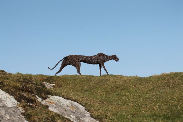 Willow Cats Wild and Big Cats sculpture by artist Sophie Courtiour titled: '...