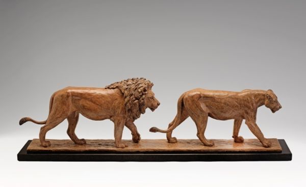 #Bronze Cats Wild and Big Cats #artwork by #artist Camilla Le May titled: 'Pasha...