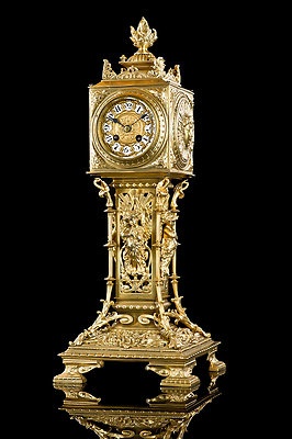 Gorgeous Antique Japy Freres Gilt Bronze Clock Approx 1880