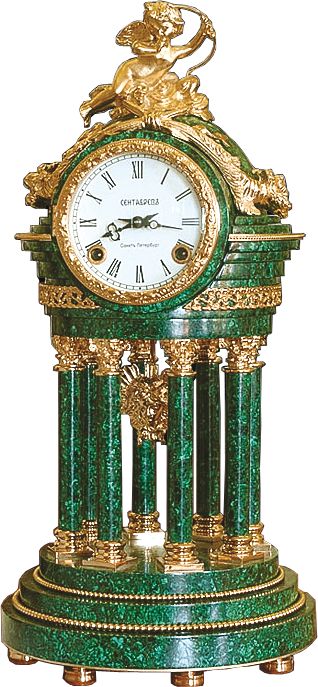 Malachite Clock «Rotonda»...