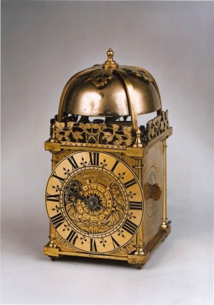 A rare William and Mary period miniature striking lantern clock by this well-kno...