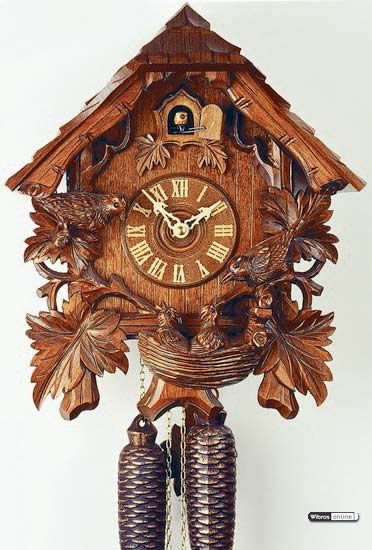 Cuckoo Clock 8-day-movement Chalet-Style 37cm by Rombach & Haas - 3433