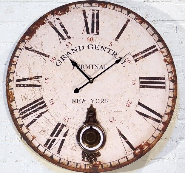 Grand Central Station Clock | Large Round Wall Clock