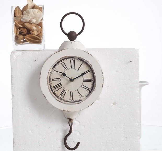 Weathered Wood Hanging Clock | Wood Wall Clock