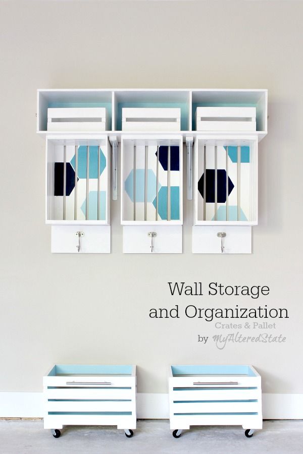 Crates And Pallet Wall Storage and Organization