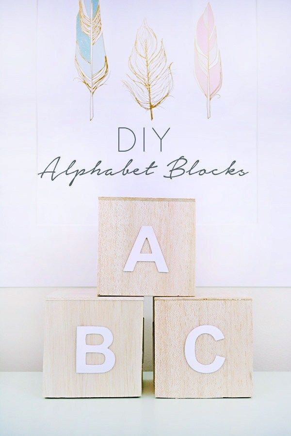 DIY Alphabet Blocks