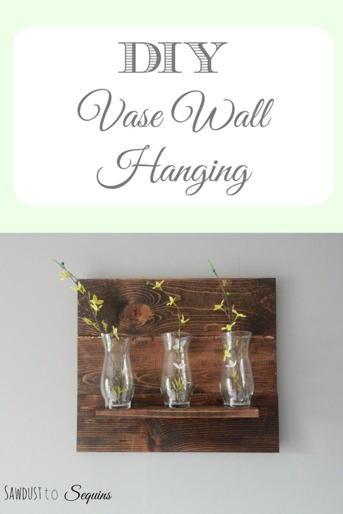 DIY Vase Wall Hanging pin...