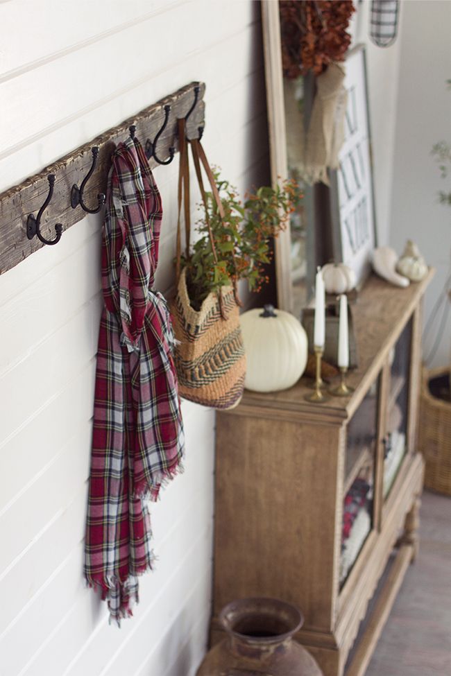 Living Room Updates: A DIY reclaimed wood coat rack