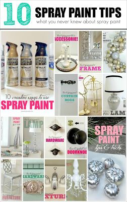10 Spray Paint Tips: what you never knew about spray paint. So good to know! Rea...