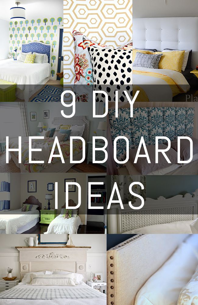 9 DIY Headboard Ideas via ErinSpain.com.
