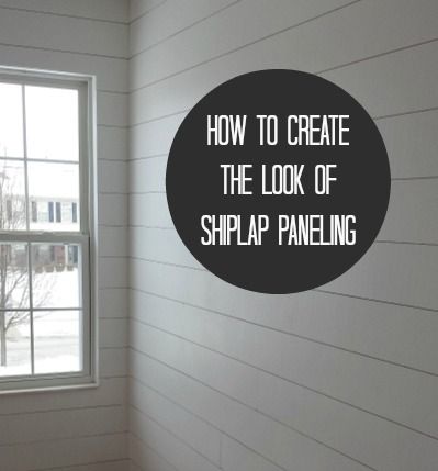 An awesome DIY on how to get the look of shiplap in your home.