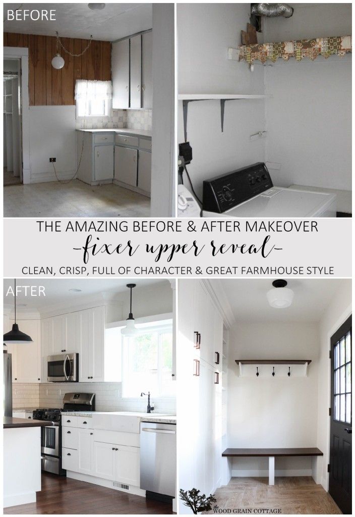 Before and After Makeover! A Fixer Upper Reveal that features plenty of characte...