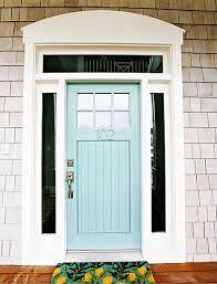 blue door, gray house Wythe Blue - Benjamin Moore
