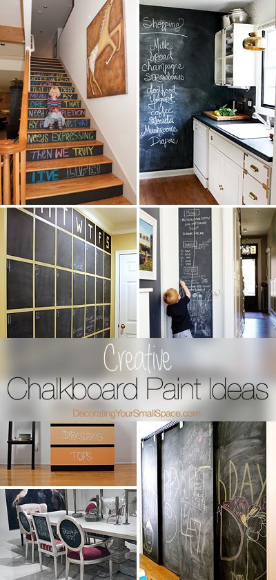 Chalk It Up! • Creative ideas & tutorials on modern ways to use chalkboard pai...