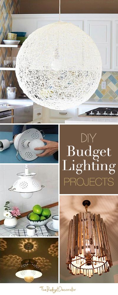 DIY Budget Lighting Projects • Lots of Ideas and Tutorials!