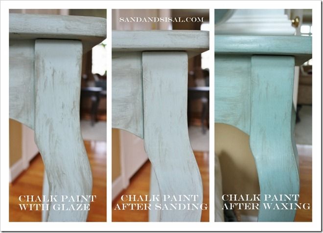 DIY Great TUTORIAL and DIscussion about Chalk Paint, Glaze, Sanding & Wax!