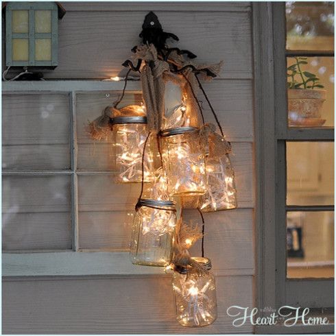 DIY Mason Jar Light - All Things Heart and Home