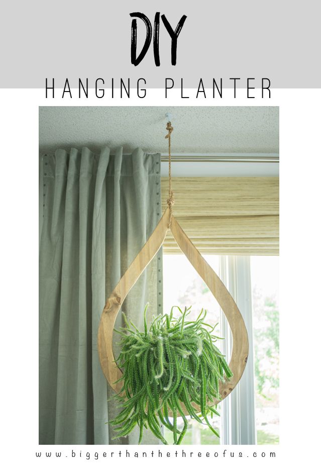 DIY Mid Century Inspired Plant Hanger