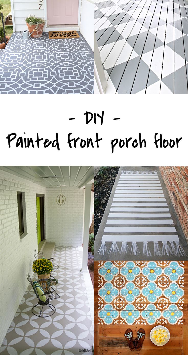 DIY to try - painted porch floors