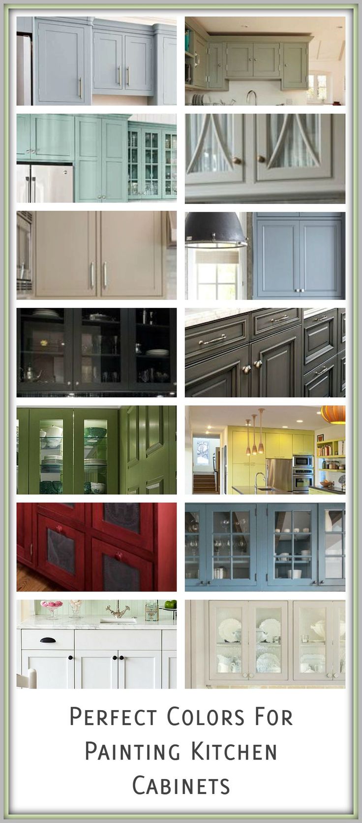 Great Colors for Painting Kitchen Cabinets...