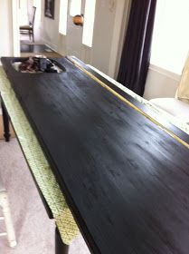 Great instructions for a DIY wooden countertop. She uses floor sealer for the fi...