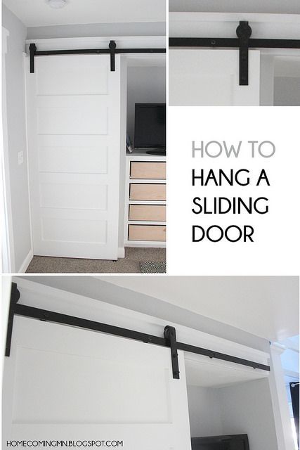 How to Hang a Sliding Door | Home Coming by Home Coming, via Flickr