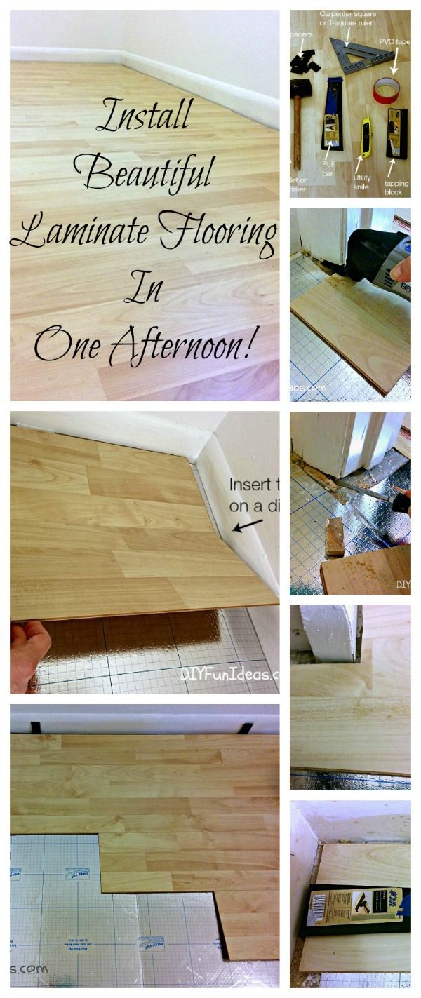HOW TO INSTALL BEAUTIFUL LAMINATE FLOORS IN ONE AFTERNOON