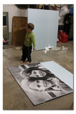 How to make a GIANT picture that costs $13. Pin now, read later.
