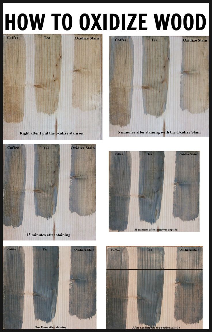 How to oxidize wood...