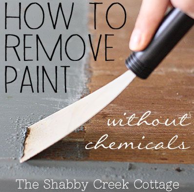 How to remove paint from furniture without chemicals