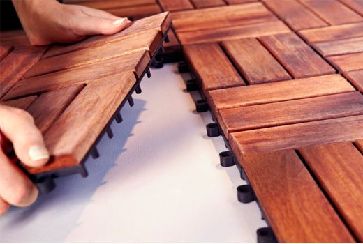 IKEA Garden Decking. Perfect for if you have an apartment but want your patio to...