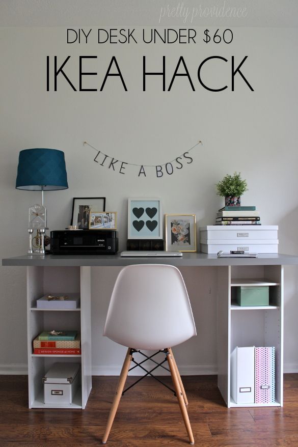 IKEA HACK - easy DIY desk for under $60