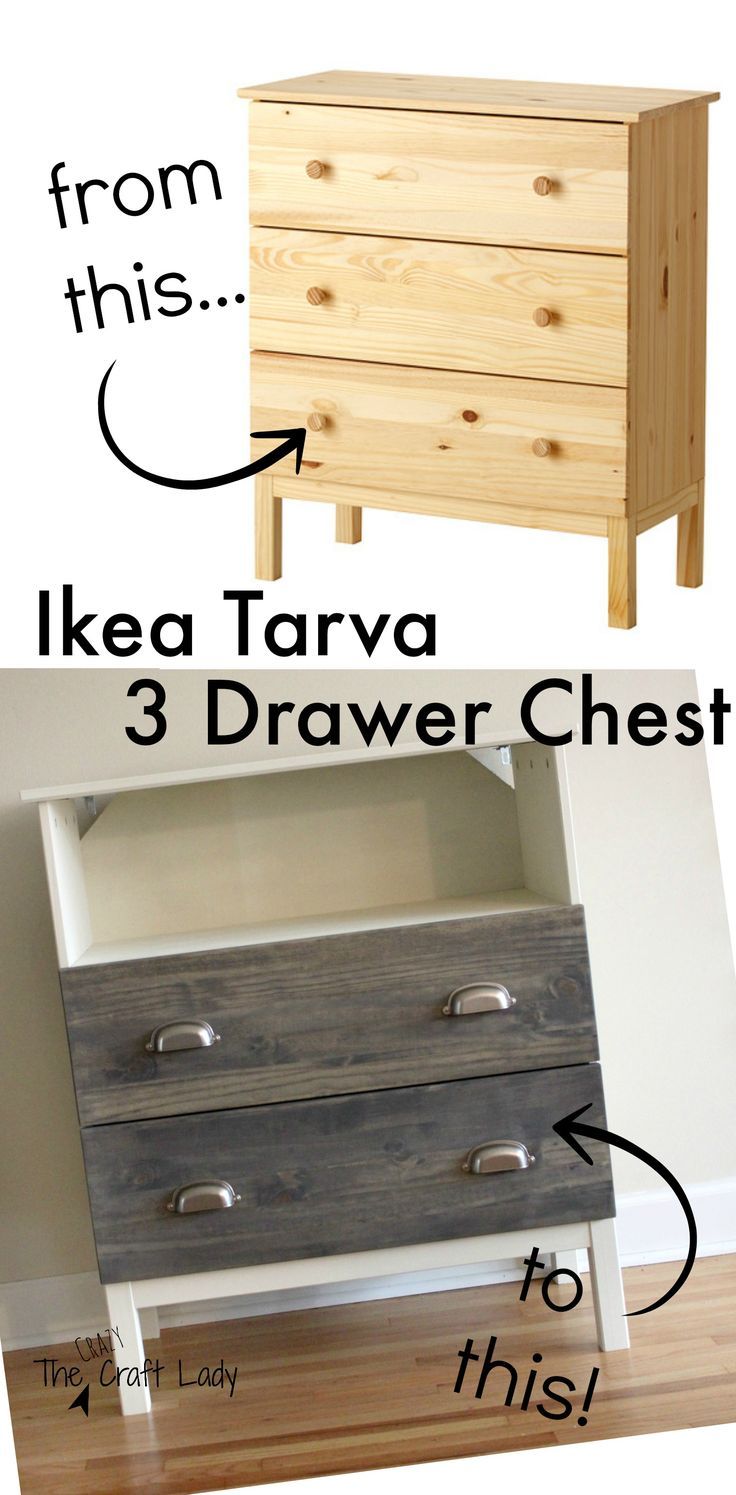 Ikea Tarva hack from the Crazy Craft Lady.  Full tutorial for making a custom TV...