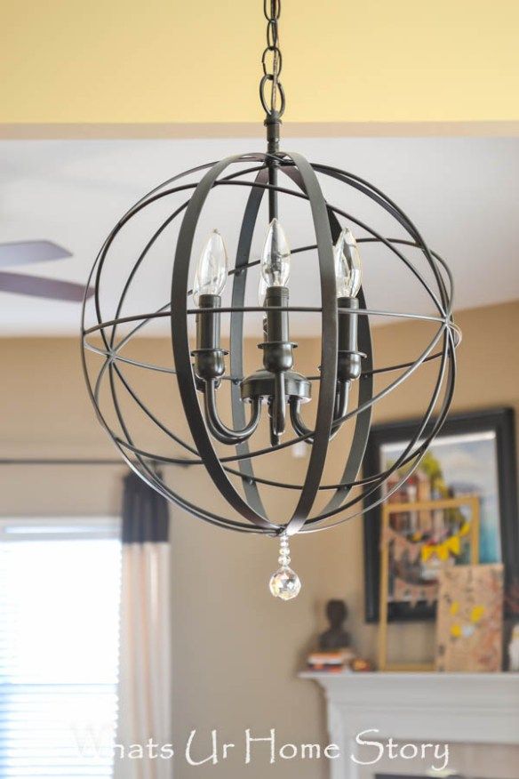 Make this DIY Orb chandelier tutorial for $40...