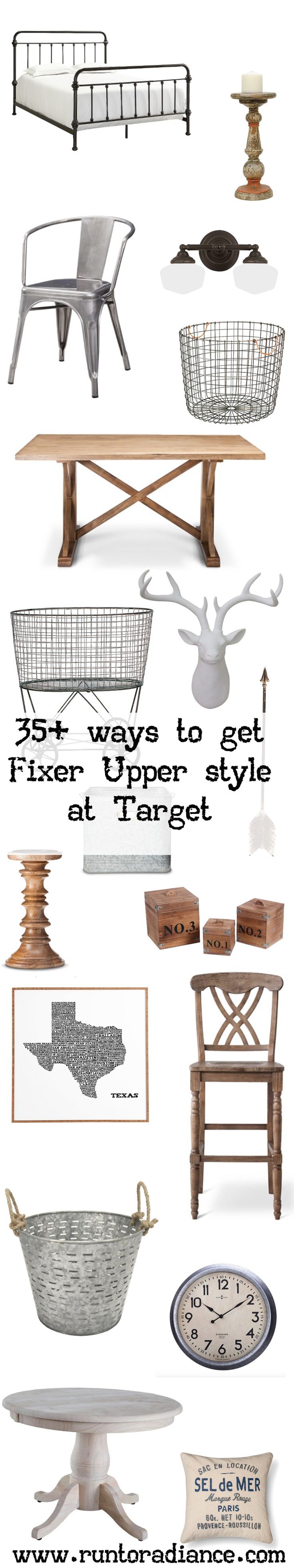 Over 30 ways to get Fixer Upper style from Target! Who knew their stuff was so c...