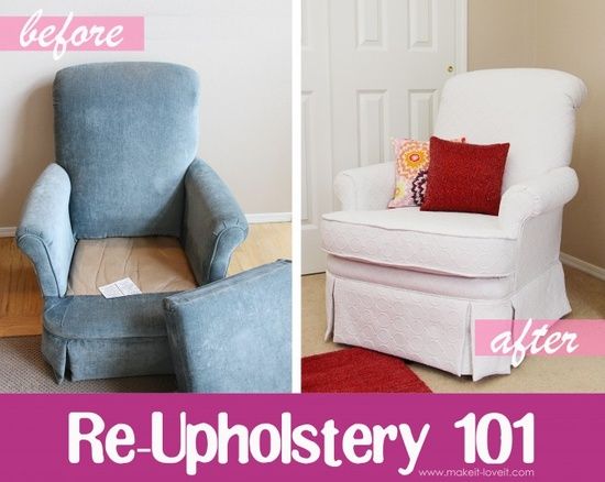Re-Upholstery 101, the BEST tutorial I have ever seen for re-covering a chair, w...